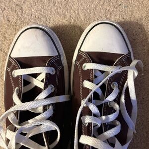 Converse Brown and White Kids Sneakers